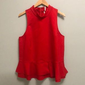 NWT Red Cressida Mock Anthropologie top size XL